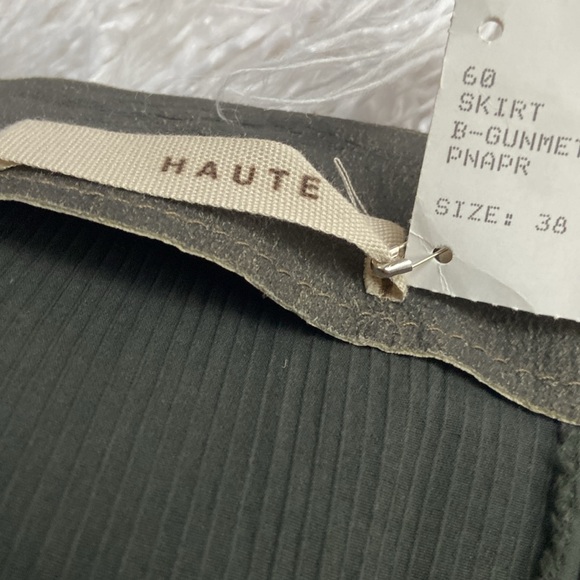 Haute - Rare Genuine Italian leather skirt 2/4 - Picture 7 of 16